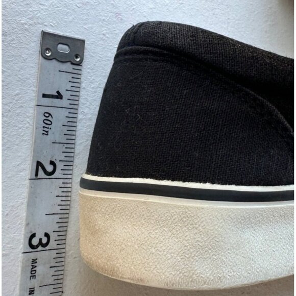 xhilaration Black Damask Pattern Canvas Slip-on Sneakers Women's Size 8.5 - Picture 9 of 16